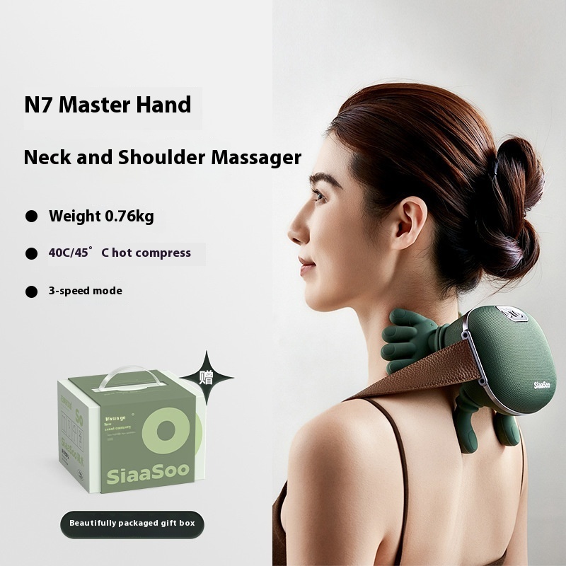 Electric Neck And Shoulder Muscle Massager Wireless Shoulder And Back Kneading Massage Shawl Neck Masajeador Relax Pain Relief – Image 8