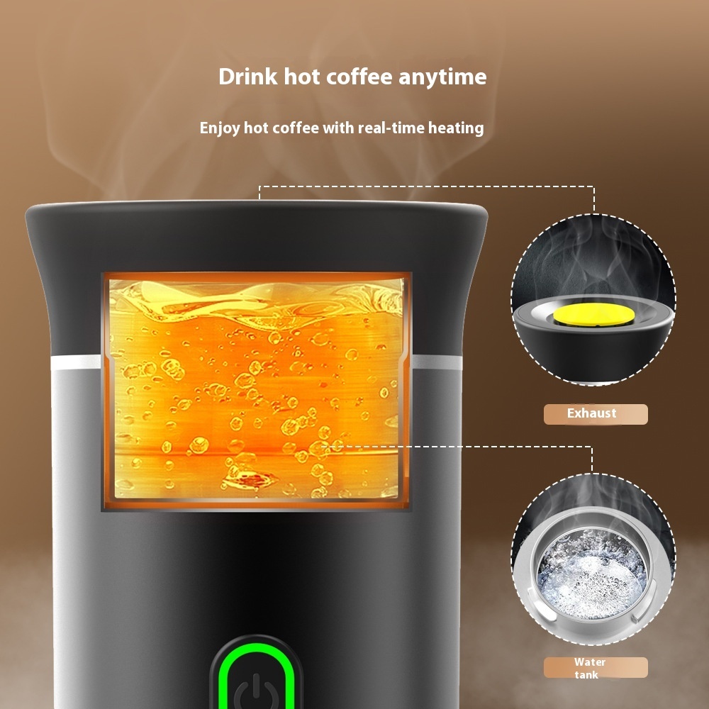 Electric Grinder Coffee Travel Handy 3 In1 Espresso Portable Coffee Espresso Maker Machine Cafe Portable Capsule Coffee Machine Kitchen Gadgets – Image 9
