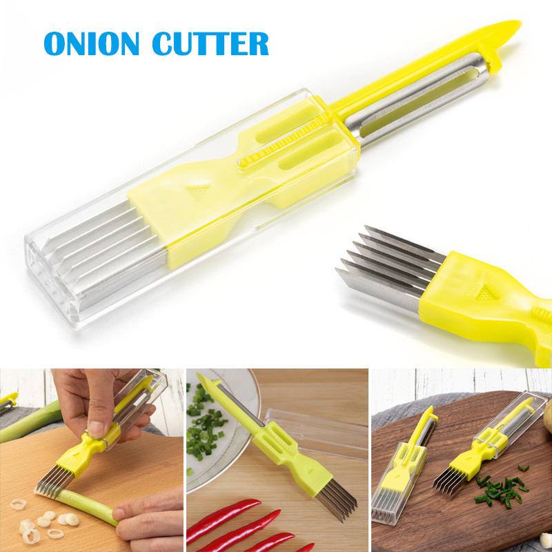 Fruit Peeler Kitchen Tool Slice Cutlery Kitchen Onion Vegetable Cutter – Image 4