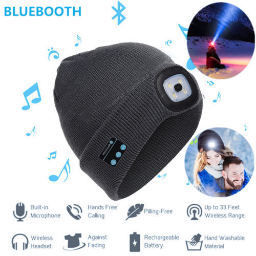 Bluetooth LED Hat Wireless Smart Headset Headphone – Image 8