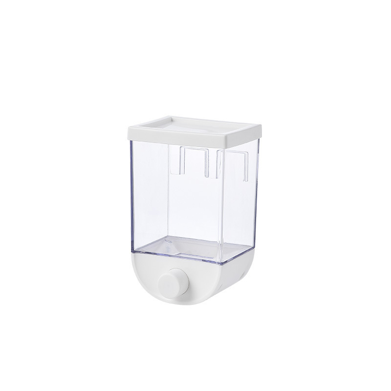 Kitchen Food Storage Easy Press Container Cereal Dispenser Wall Mounted Food Storage Box – Image 3