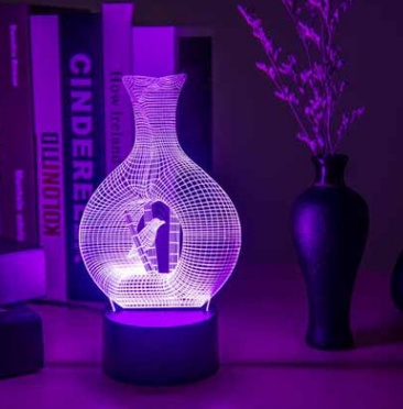Creative 3D night light LED lamp – Image 5