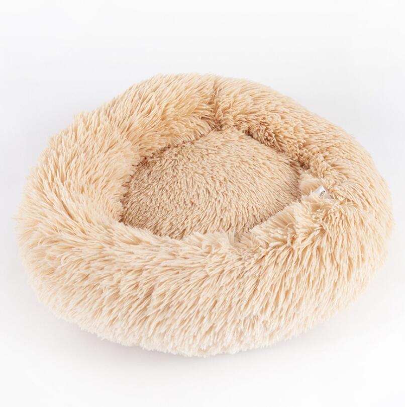 Dog Beds For Small Dogs Round Plush Cat Litter Kennel Pet Nest Mat Puppy Beds – Image 9