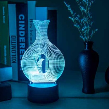 Creative 3D night light LED lamp – Image 4
