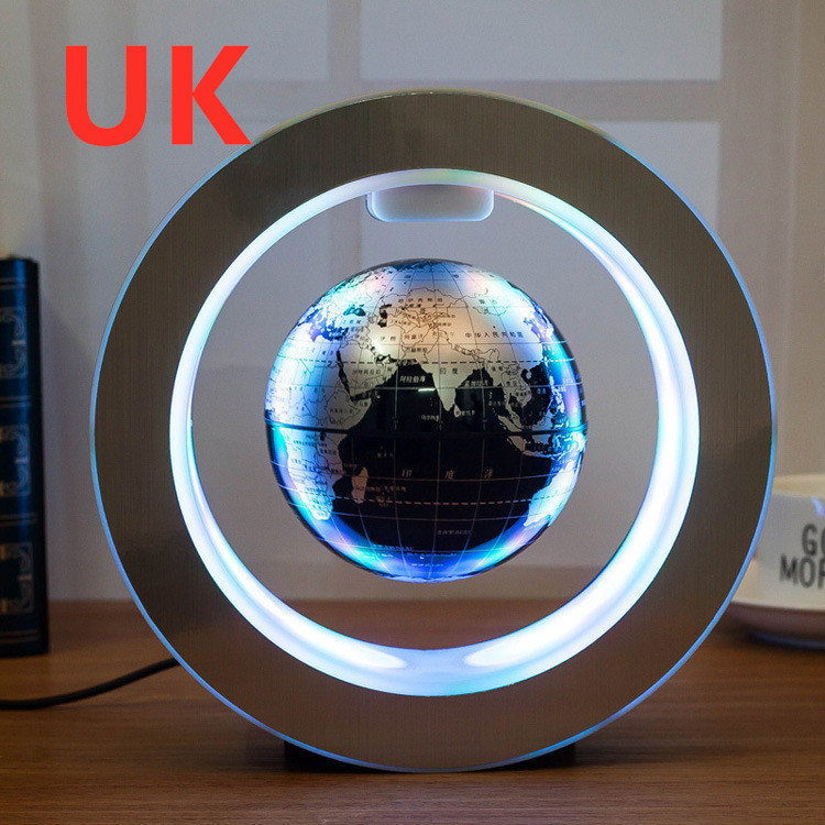 Round LED World Map Floating Globe Magnetic Levitation Light Anti Gravity Magic – Image 8