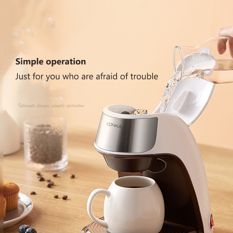 New Coffee Machine Fully Automatic Home Office Mini American Small Portable Coffee Maker – Image 3