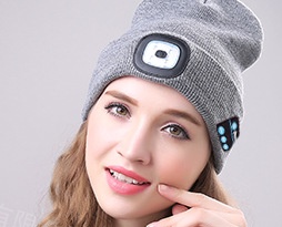 Bluetooth LED Hat Wireless Smart Headset Headphone – Image 2