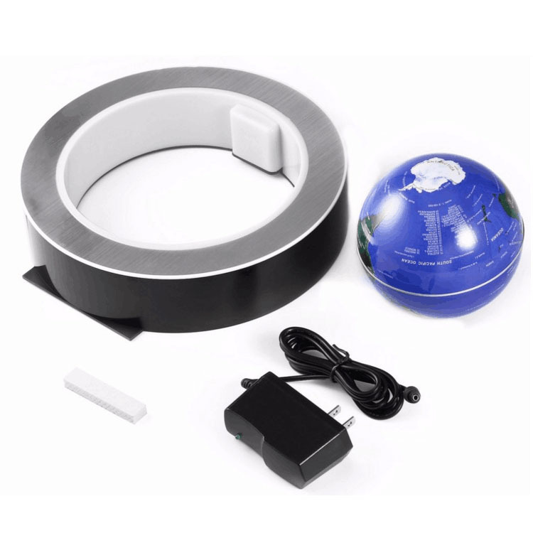 Round LED World Map Floating Globe Magnetic Levitation Light Anti Gravity Magic – Image 3