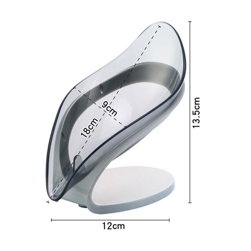 Bathroom Soap Holder Leaf Shape Soap Box Kitchen Dish Storage Box Non-slip Drain Soap Storage Case Container Bathroom Accessorie – Image 8