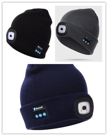 Bluetooth LED Hat Wireless Smart Headset Headphone – Image 5