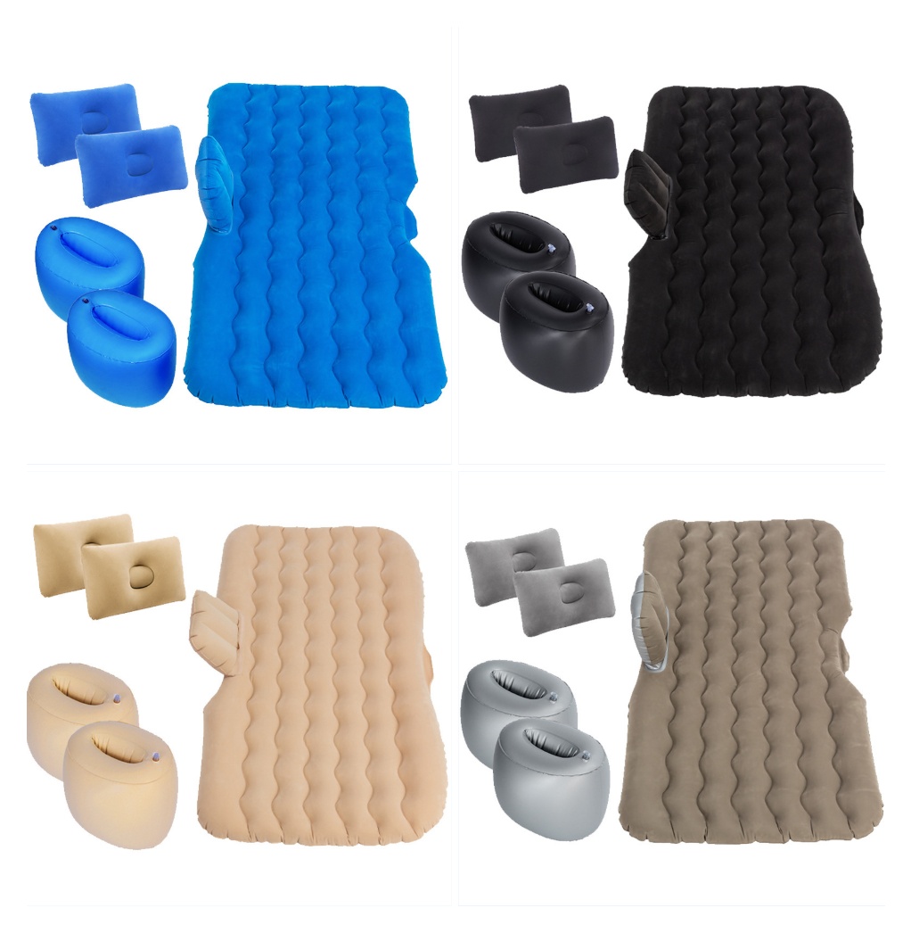 Inflatable Mattress Camping Car Air Mattress Car Travel Mattress Outdoor Car Pillow Bed – Image 2