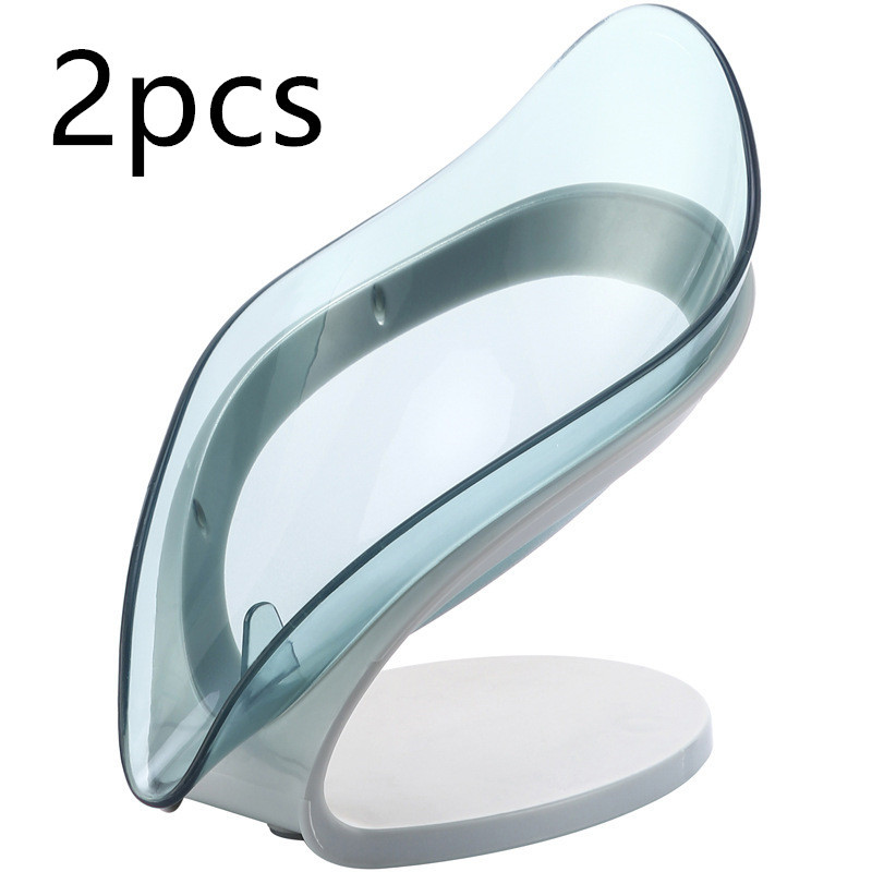 Bathroom Soap Holder Leaf Shape Soap Box Kitchen Dish Storage Box Non-slip Drain Soap Storage Case Container Bathroom Accessorie – Image 6