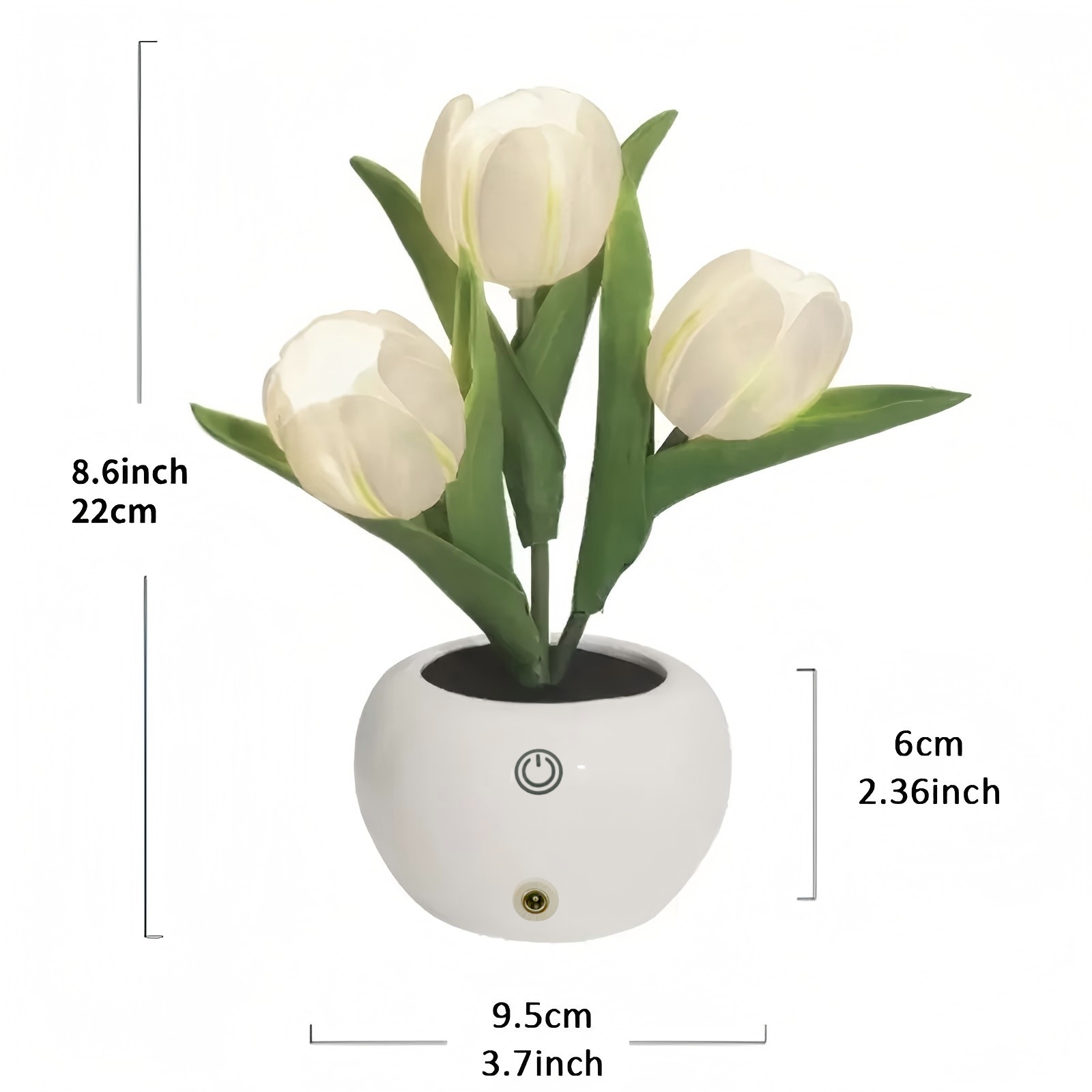 Tulip Lamp - LED Replica Tulip Table Lamp With Flower Vase For Desktop Decoration,Suitable For Home,living Room,desktop Decoration,holiday Gifts,atmosphere Decoration Lamps,Powered By USB – Image 3