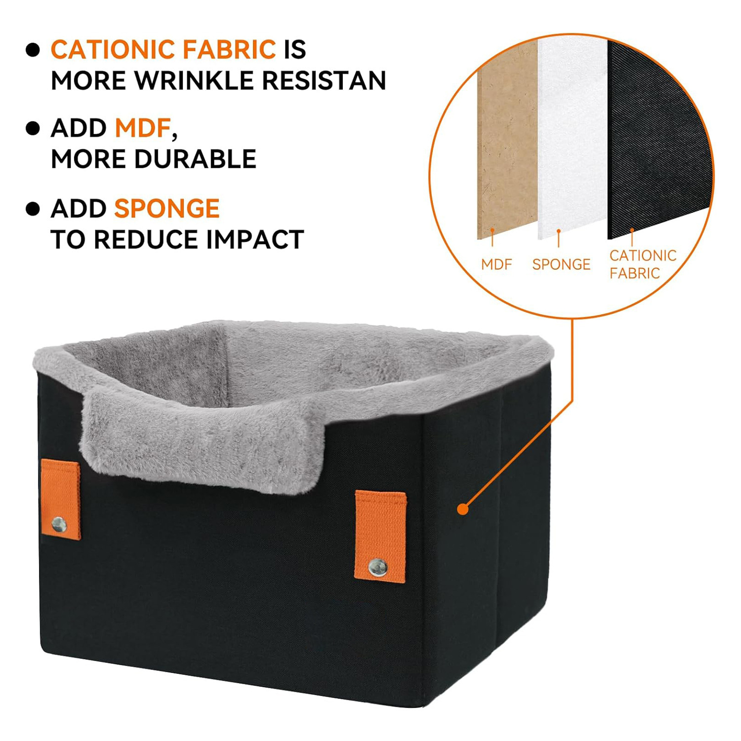 Portable Small Dog Car Seat Dog Booster Seat For Car With Clip-On Safety Leash Perfect For Small Pets Pet Products – Image 3