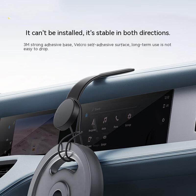 Magnetic Bendable Car Mobile Phone Holder Wireless Charger Phone Holder 15W Car Dash Mount Compatible With Phone – Image 6