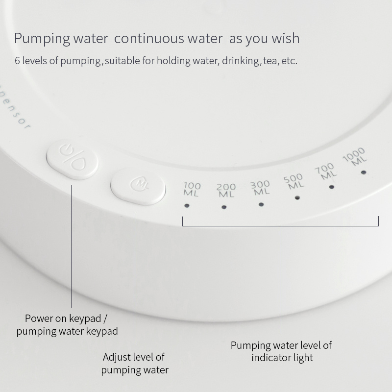 Desk Dispenser Electric Water Gallon Automatic Water Bottle Dispenser Rechargeable Water Dispenser – Image 10
