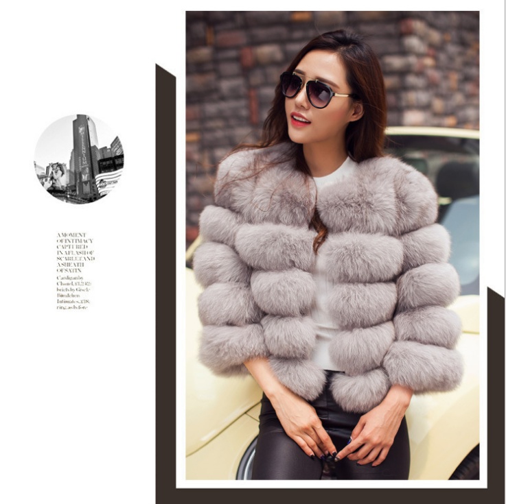 S-3XL Mink Coats Women Winter New Fashion FAUX Fur Coat Elegant Thick Warm Outerwear Fake Fur Jacket Chaquetas Mujer – Image 4