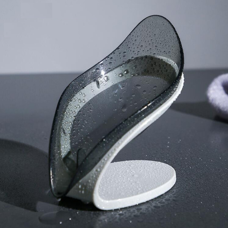 Bathroom Soap Holder Leaf Shape Soap Box Kitchen Dish Storage Box Non-slip Drain Soap Storage Case Container Bathroom Accessorie – Image 5