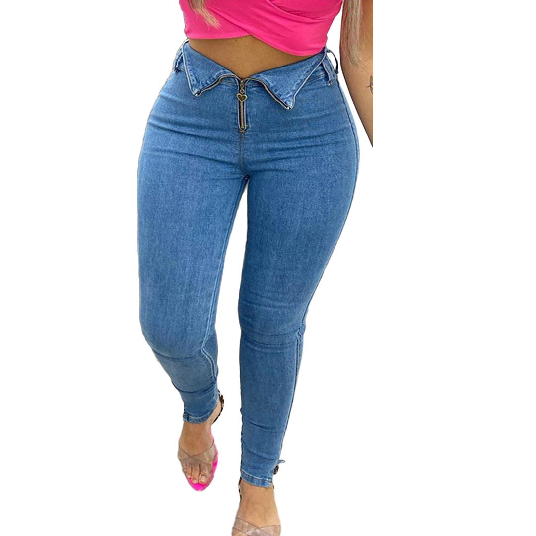 Fashion casual jeans with jeans – Image 2