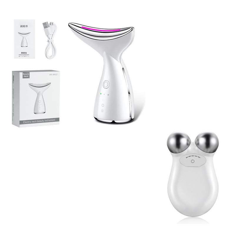 EMS Microcurrent Neck Face Beauty Device With 3 Colors LED Photon Therapy Skin Tighten Reduce Double Chin Face Lifting Devices – Image 5