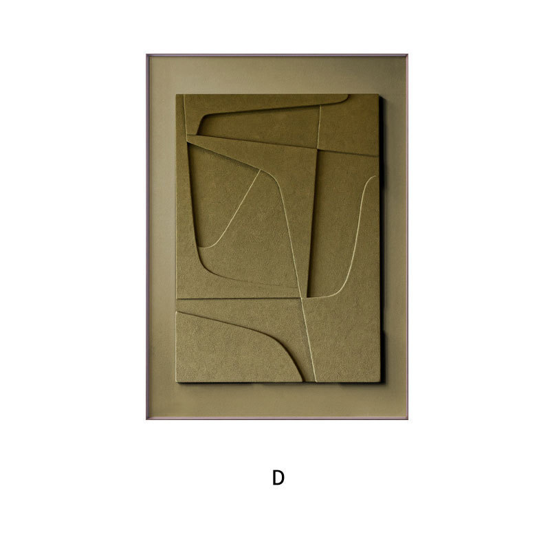 Three-dimensional Abstract Silent Style Geometric Morandi Hanging Painting – Image 7
