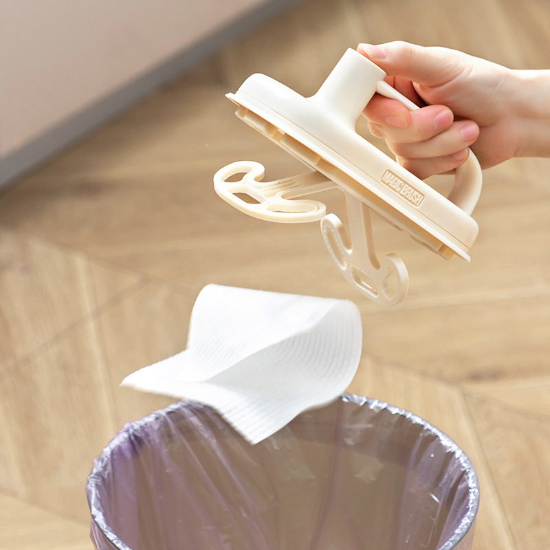 Kitchen Bathroom Toilet Cleaning Magic Brush Glass Wall Cleaning Bath Brush Handle Cleaning Rag Ceramic Window Slot Clean Brush Kitchen Gadgets – Image 3