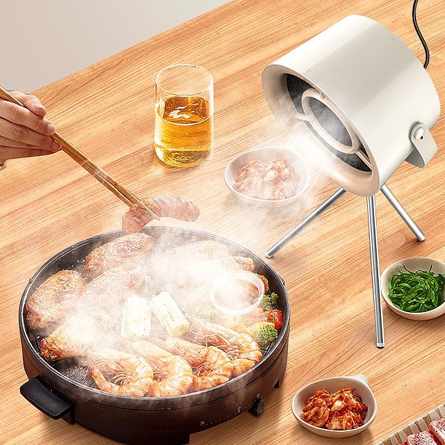 2024 New Portable Desktop Exhaust Fan Small Kitchen Hood Extractor Barbecue USB Charging Desktop Range Hoods Mini Suction Cooker Hood Kitchen Gadgets – Image 8