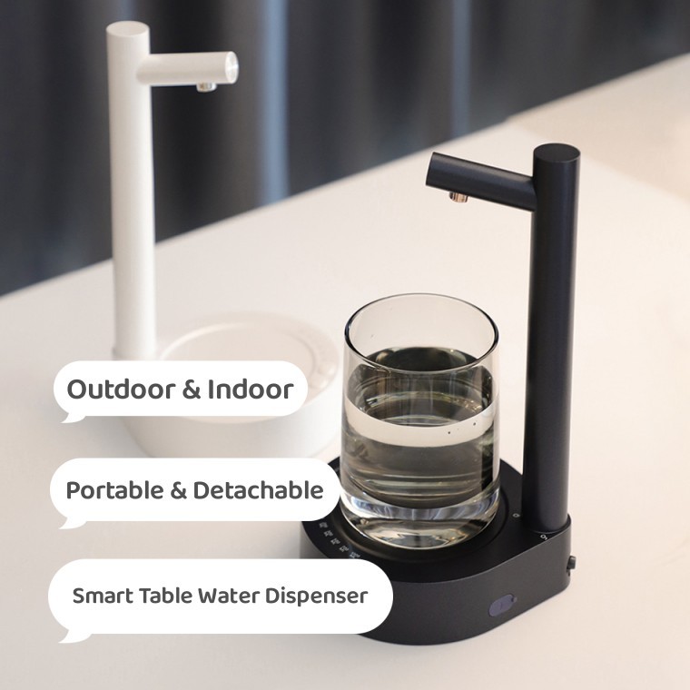 Desk Dispenser Electric Water Gallon Automatic Water Bottle Dispenser Rechargeable Water Dispenser – Image 5