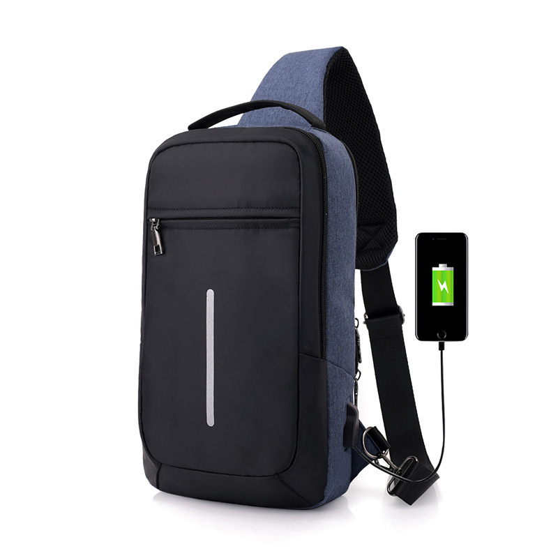 Anti-theft USB charging chest bag with you – Image 3
