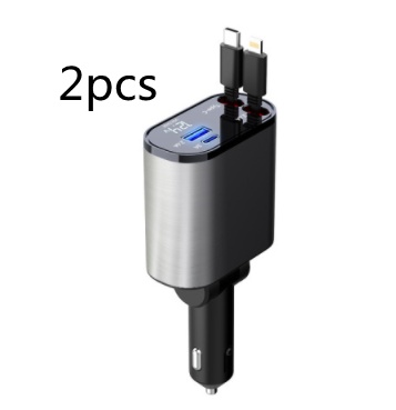 Metal Car Charger 100W Super Fast Charging Car Cigarette Lighter USB And TYPE-C Adapter – Image 9