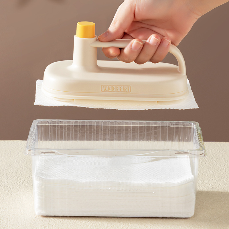 Kitchen Bathroom Toilet Cleaning Magic Brush Glass Wall Cleaning Bath Brush Handle Cleaning Rag Ceramic Window Slot Clean Brush Kitchen Gadgets – Image 10