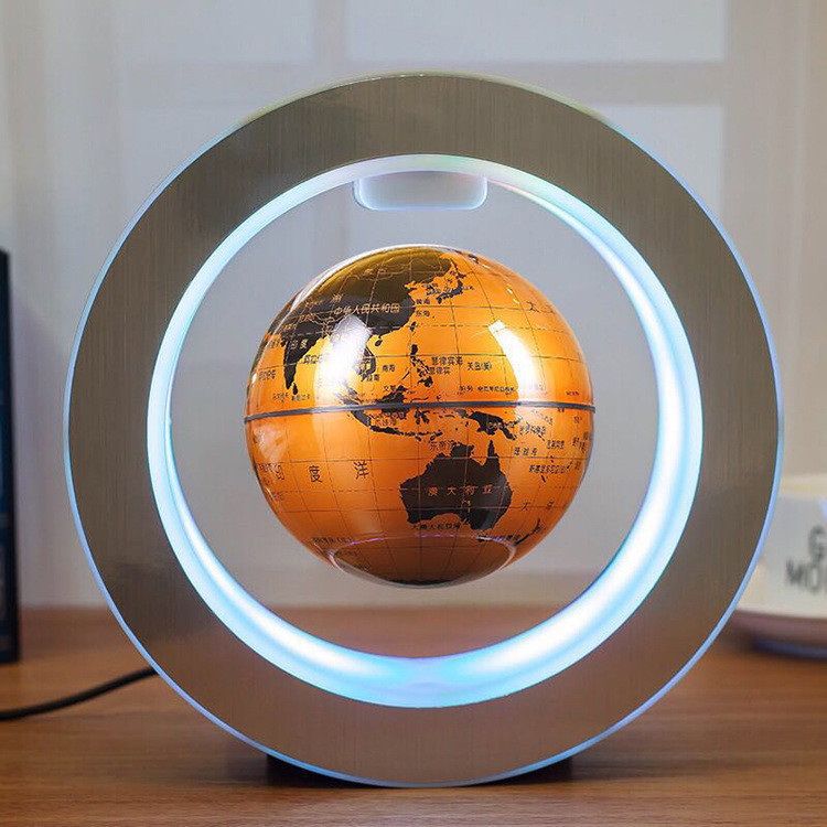 Round LED World Map Floating Globe Magnetic Levitation Light Anti Gravity Magic – Image 6