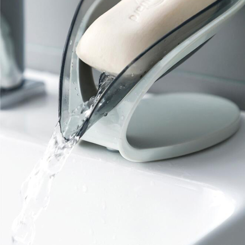 Bathroom Soap Holder Leaf Shape Soap Box Kitchen Dish Storage Box Non-slip Drain Soap Storage Case Container Bathroom Accessorie – Image 10