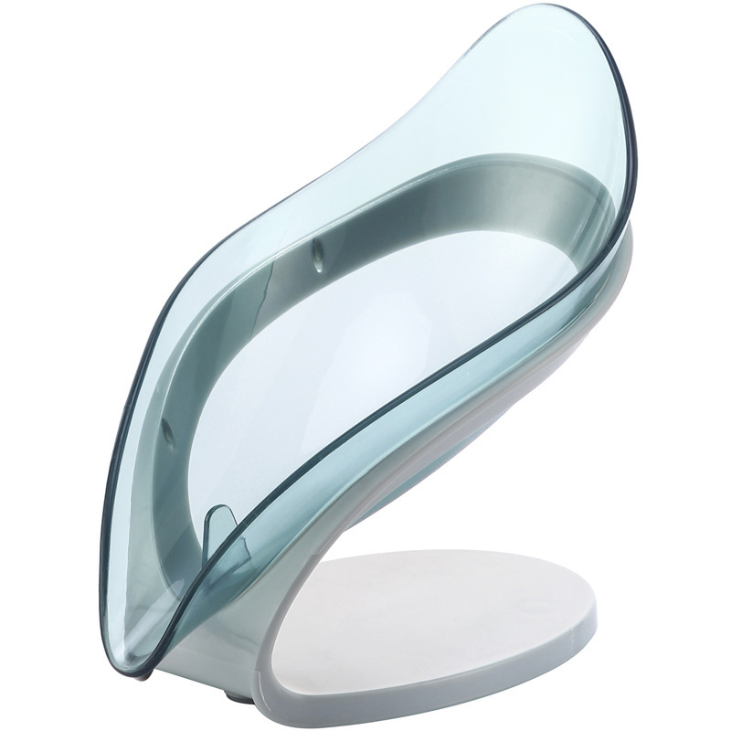 Bathroom Soap Holder Leaf Shape Soap Box Kitchen Dish Storage Box Non-slip Drain Soap Storage Case Container Bathroom Accessorie – Image 4