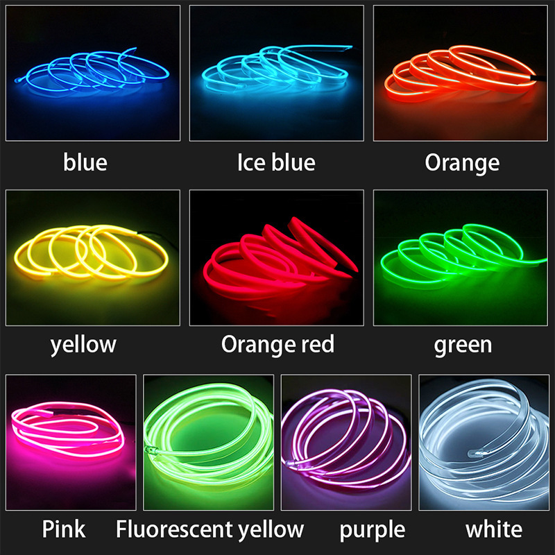 Car Led Strip Light For Neon Party Decoration Light Bicycle Dance Lamp 12V Waterproof USB Strips Lamps – Image 3