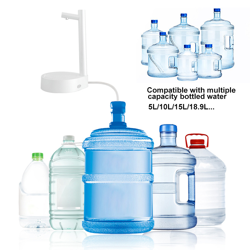 Desk Dispenser Electric Water Gallon Automatic Water Bottle Dispenser Rechargeable Water Dispenser – Image 9
