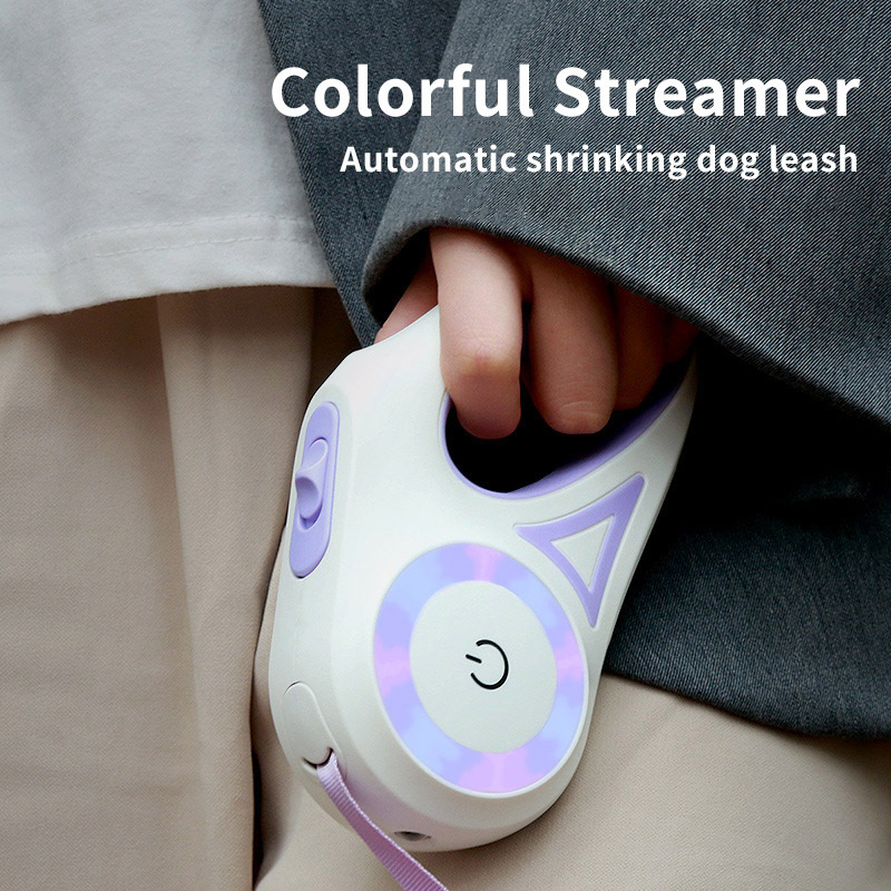 Dog Leash Retractable Leash And Dog Collar Spotlight Automatic Pet Dog Cat Traction Rope For Small Medium Dogs Pet Product – Image 4