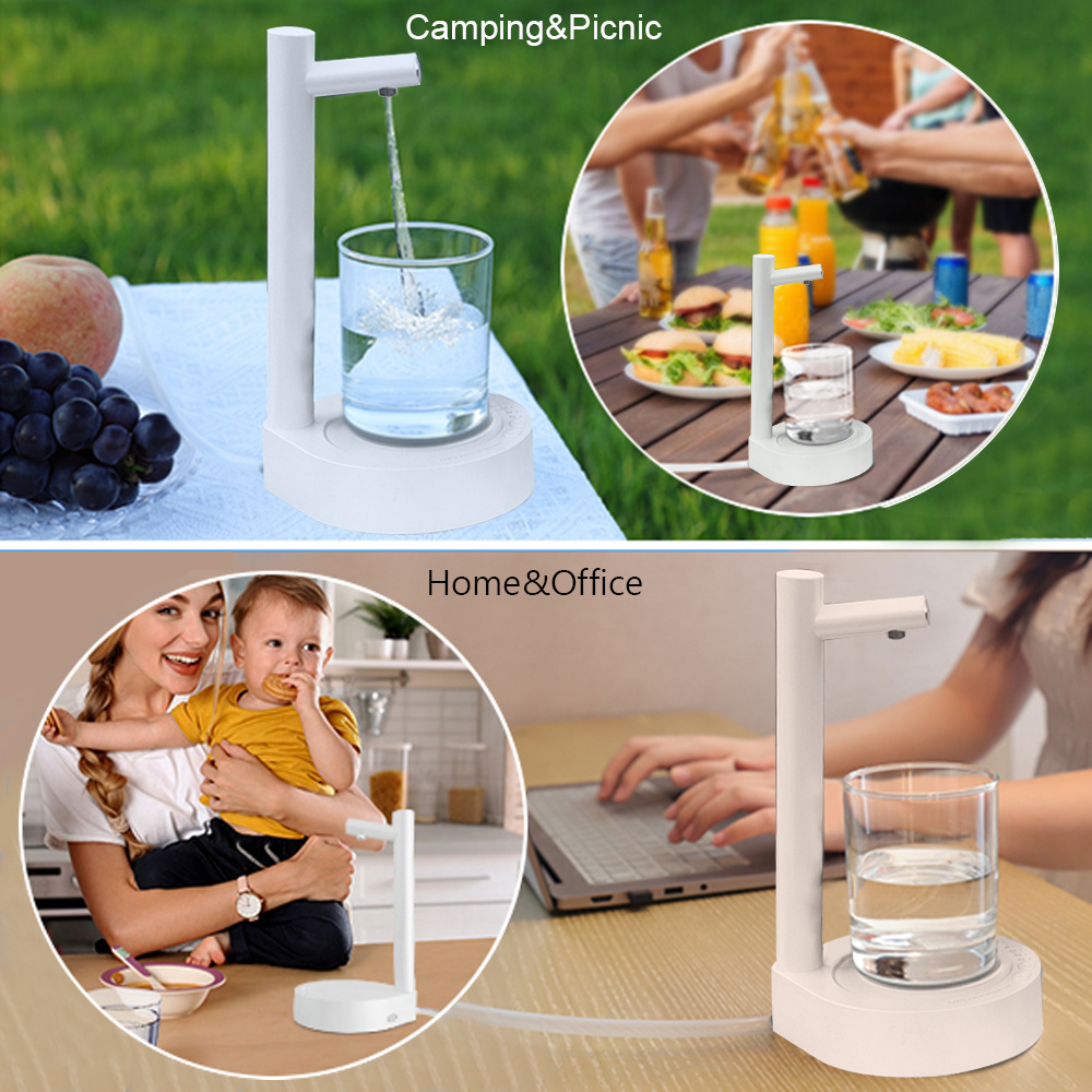 Desk Dispenser Electric Water Gallon Automatic Water Bottle Dispenser Rechargeable Water Dispenser – Image 2