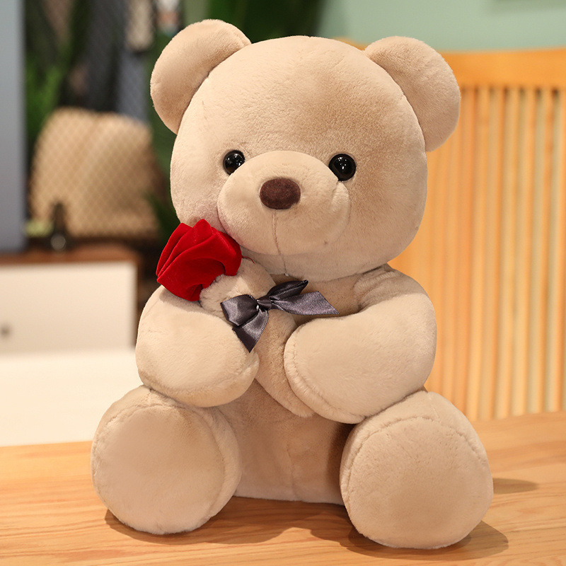 23-45cm New Lovely Hug Roses Teddy Bear Plush Pillow Stuffed Soft Animal Dolls Nice Birthday Gift Girlfriend Valentine's Day – Image 8