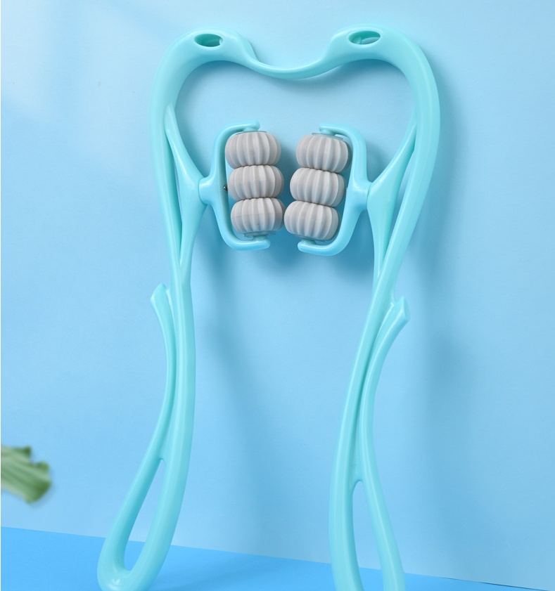 Multifunctional Manual Six-wheel Neck Massager Massage Relieve Roller Massage Tool – Image 5