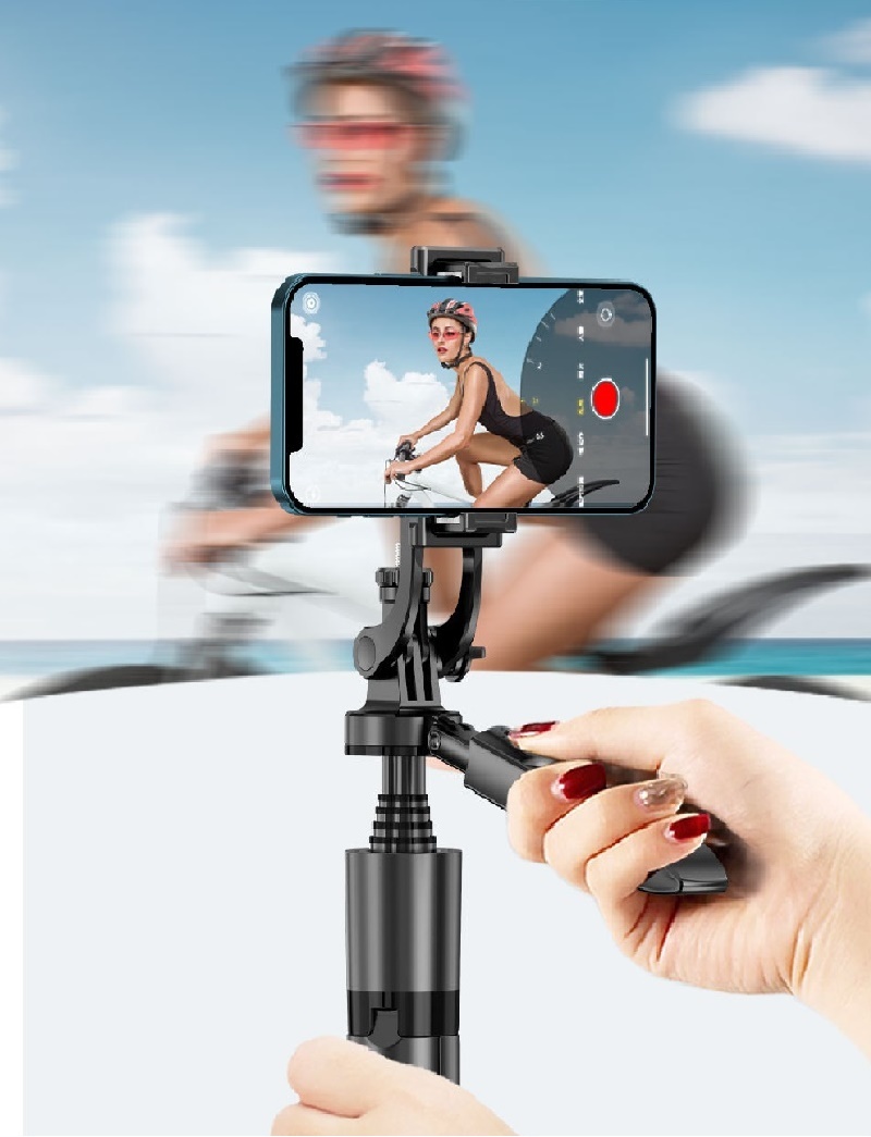 360 Auto Face Tracking Gimbal AI Smart Gimbal Face Tracking Auto Phone Holder For Smartphone Video Vlog Live Stabilizer Tripod – Image 3