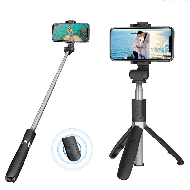 Compatible with Apple, Bluetooth Selfie Stick Mobile Remote Control Tripod – Image 8