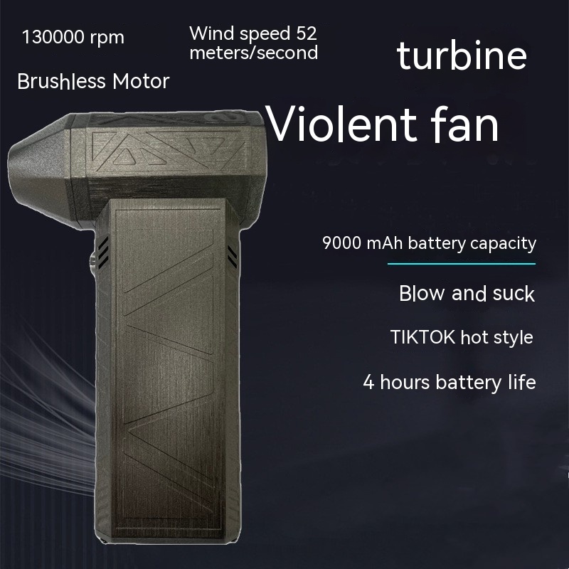 Turbo Fan Silent High Power Jet Fan Brushless Motor Air Duster Fast Recharging Dust Blower Air Blower – Image 3
