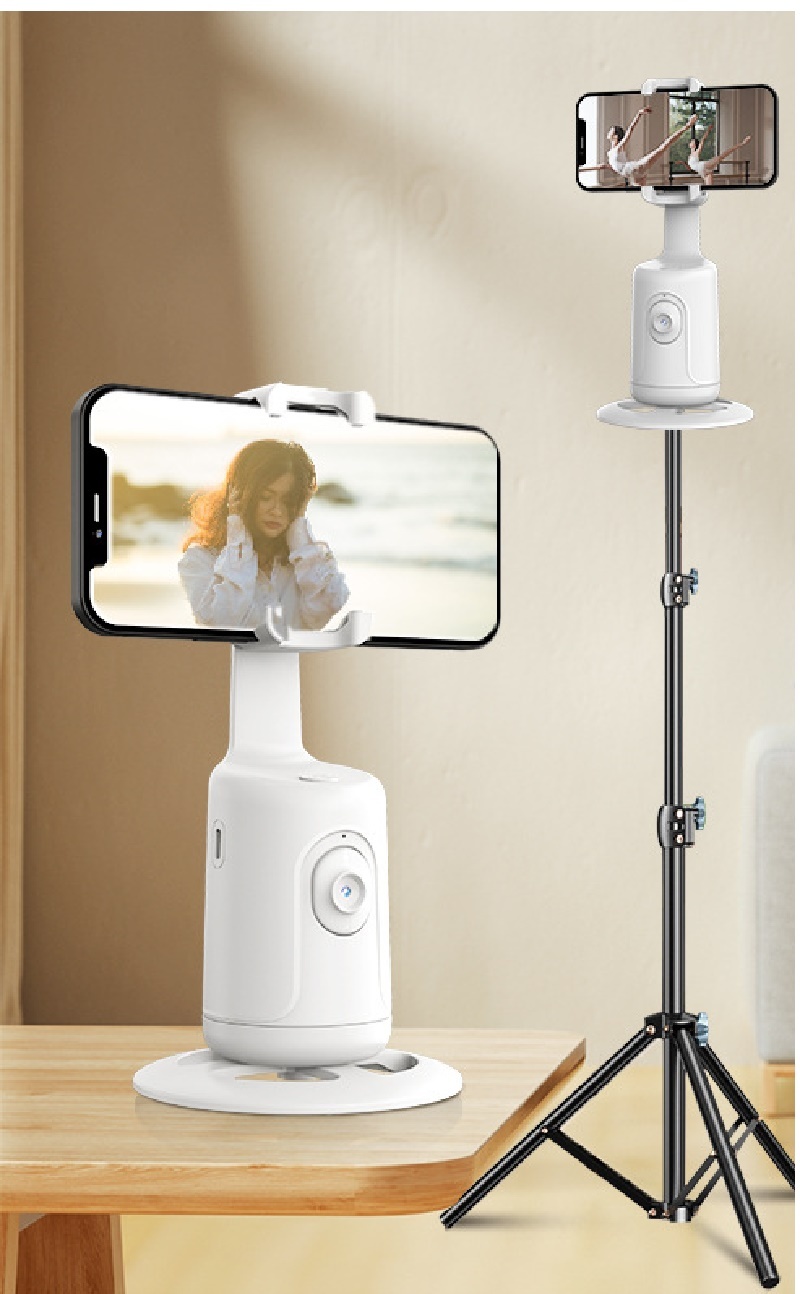 360 Auto Face Tracking Gimbal AI Smart Gimbal Face Tracking Auto Phone Holder For Smartphone Video Vlog Live Stabilizer Tripod – Image 4