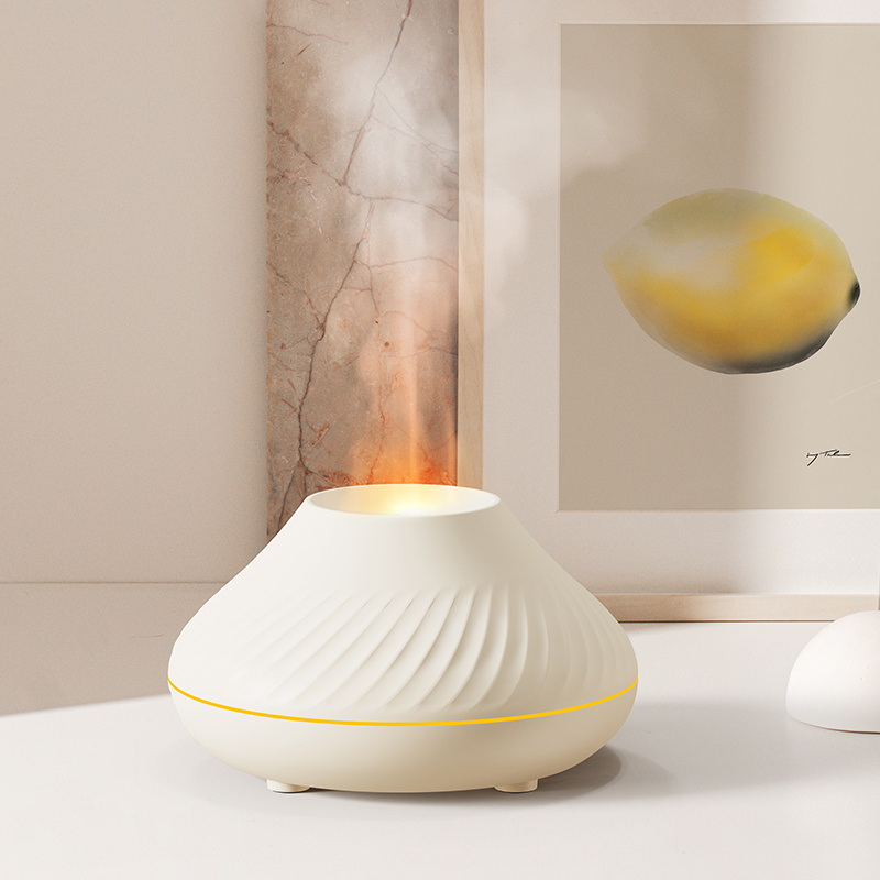 Newest RGB Flame Aroma Diffuser 130Ml 3d Colorful Flame Humidifier Fire Volcano Diffuser Flame – Image 9