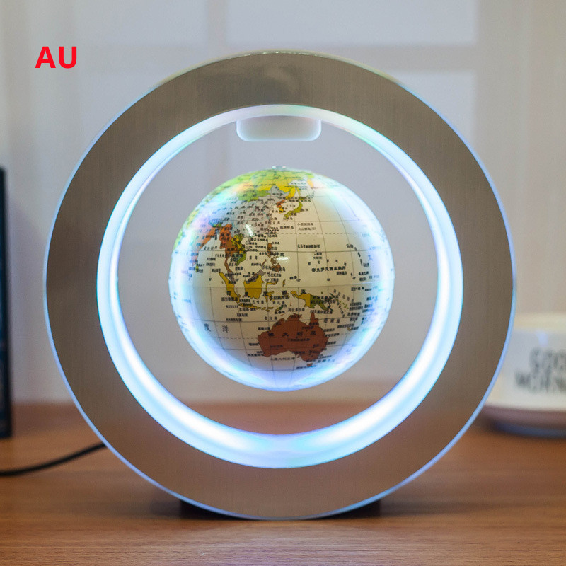 Round LED World Map Floating Globe Magnetic Levitation Light Anti Gravity Magic – Image 9