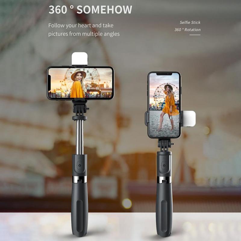 Compatible with Apple, Bluetooth Selfie Stick Mobile Remote Control Tripod – Image 10