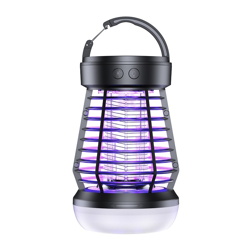 2in1 Mosquito Killer Lamp Electric Fly Catcher USB Rechargeable Electric Mosquito Swatter Electric Fly Trap With Night Light S0S Emergency Light Mosquito Killer Terrace Camping – Image 5