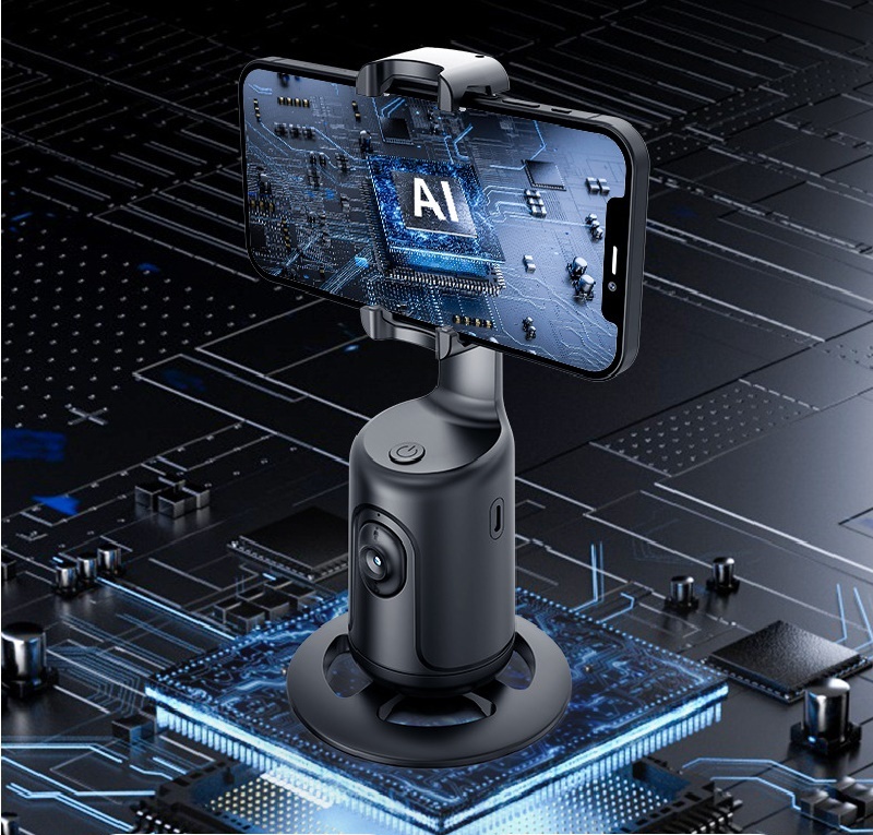 360 Auto Face Tracking Gimbal AI Smart Gimbal Face Tracking Auto Phone Holder For Smartphone Video Vlog Live Stabilizer Tripod – Image 8