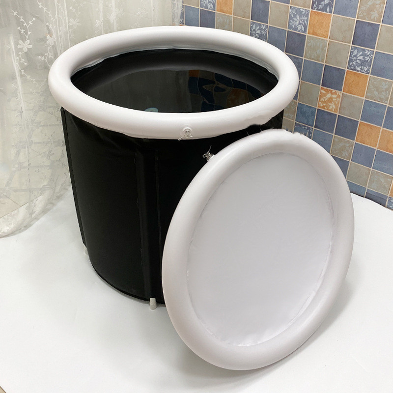 Portable Ice Baths Inflatable Air Ring PVC Bath Bath Household Bath Tub Holder Foldable Bath Tub For Recovery Therapy Outdoor – Image 9